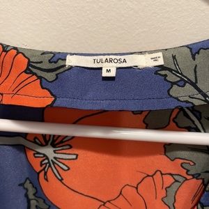 Tularosa Romper Floral Poppy Print Women’s Size Medium Plunging neckline